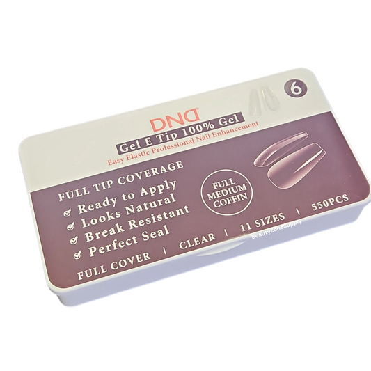 DND Soft Gel Tips Full Medium Coffin tips #6
