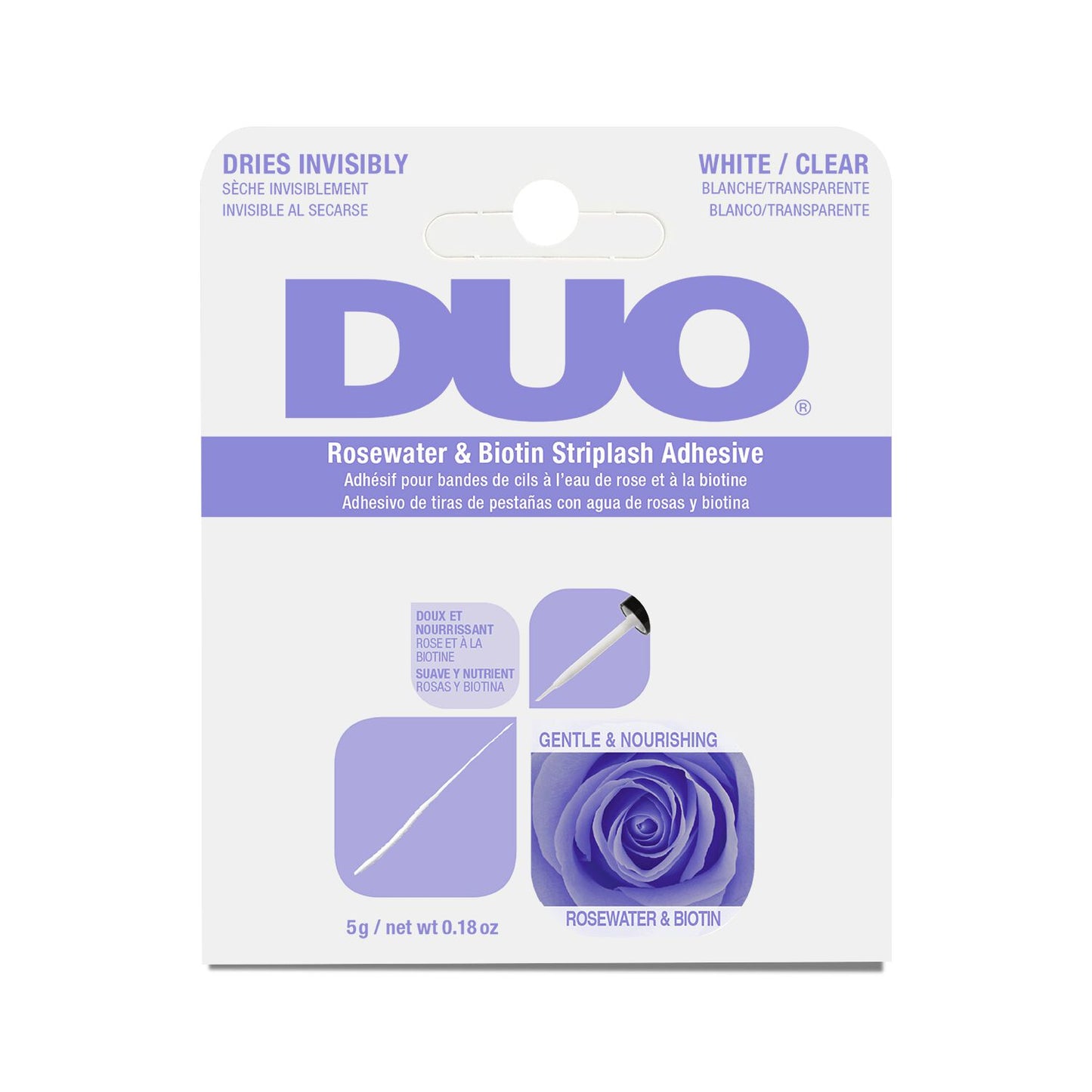 Ardell DUO Adhesive Biotin & Rosewater Clear 0.18 oz #62196