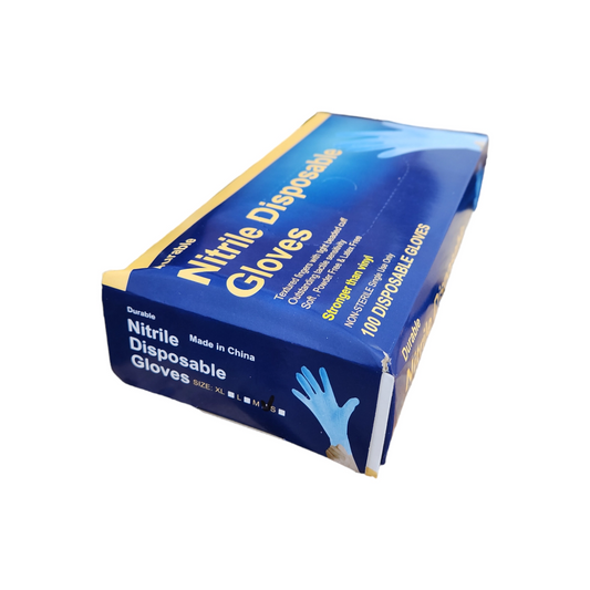 Durable Nitrile Disposable Gloves Case 10 box Blue