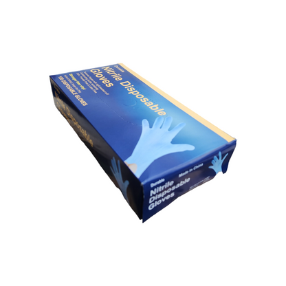 Durable Nitrile Disposable Gloves Case 10 box Blue
