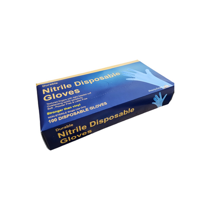 Durable Nitrile Disposable Gloves Case 10 box Blue