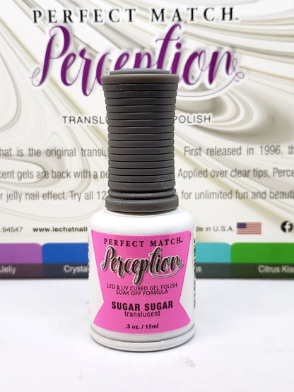 Perfect Match Perception Translucent Sugar Sugar .5 oz TGP01-Beauty Zone Nail Supply