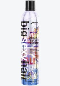 SEXY HAIR Limited Edition Cali Can: Spray & Play Harder Firm Volumizing Hairspray 10 oz.-Beauty Zone Nail Supply