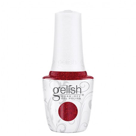 Gelish Soak Off Gel walking on stardust - red glitter 15 mL | .5 fl oz#1110369-Beauty Zone Nail Supply