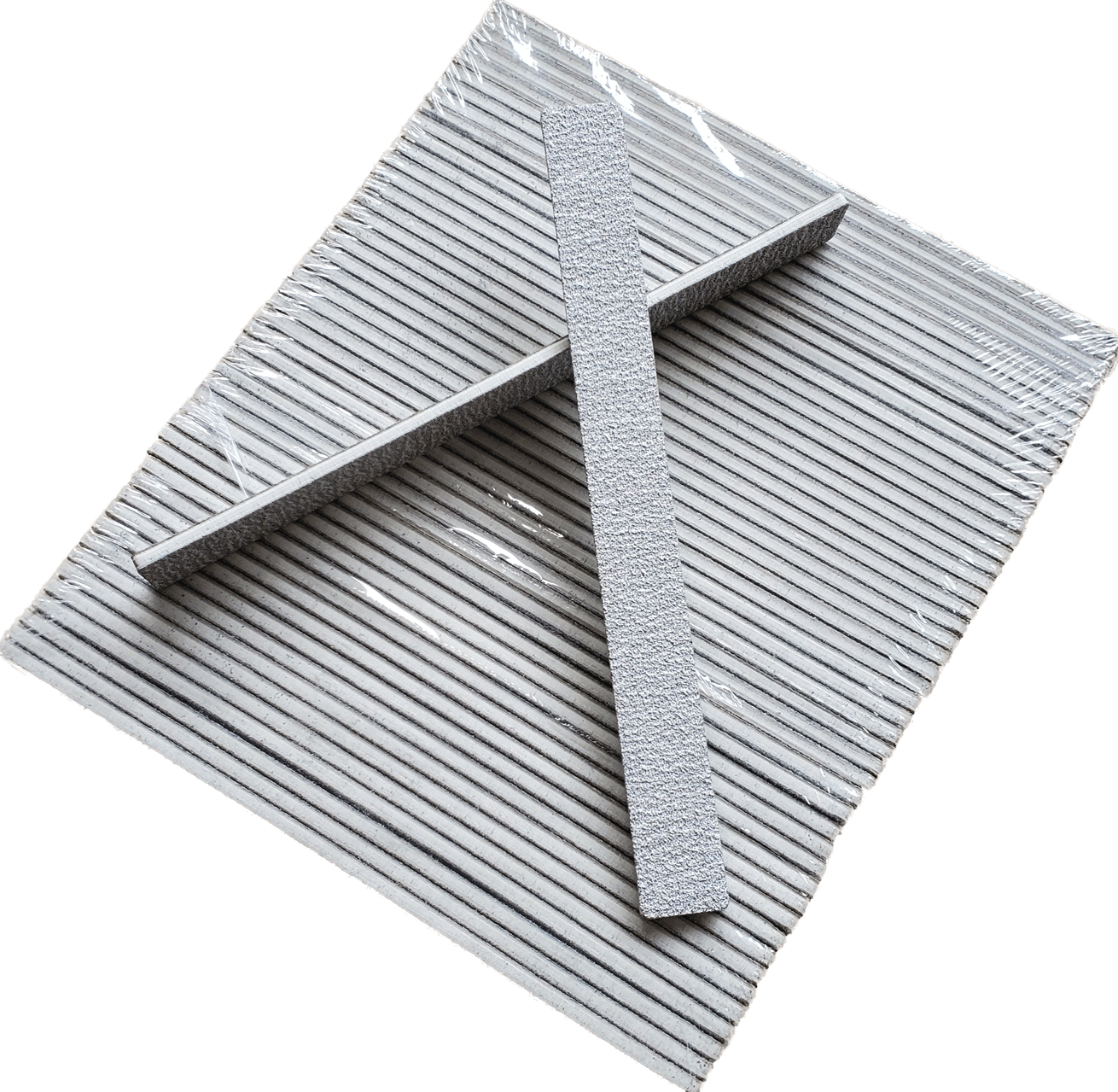 Nail File Square 7" 80/80 Zebra 50 pc #F522