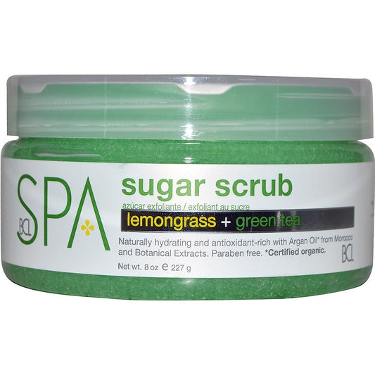 BCL LEMONGRASS + GREEN TEA SUGAR SCRUB 8 OZ-Beauty Zone Nail Supply