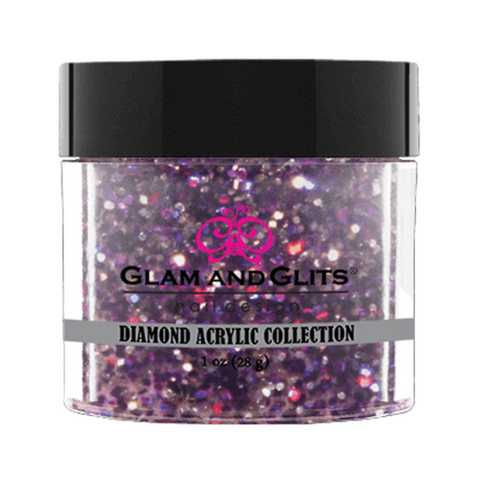Glam & Glits Diamond Acrylic (Shimmer) 1 oz Purple Vixen - DAC45-Beauty Zone Nail Supply
