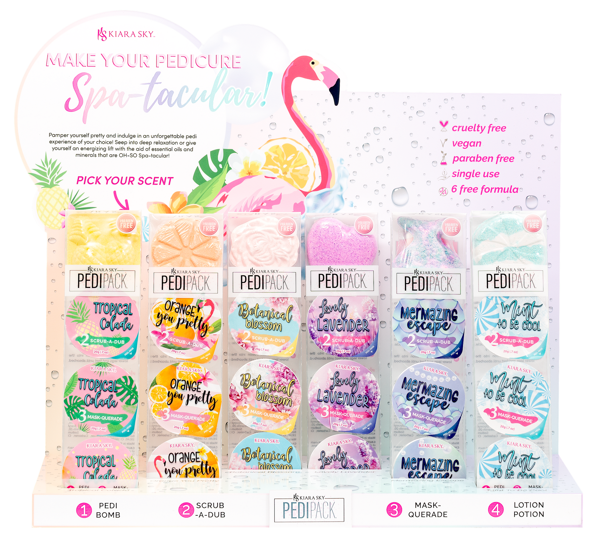 Kiara Sky Pedipack Collection 6 Scent-Beauty Zone Nail Supply