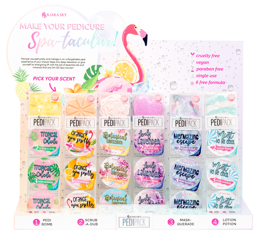 Kiara Sky Pedipack Collection 6 Scent-Beauty Zone Nail Supply