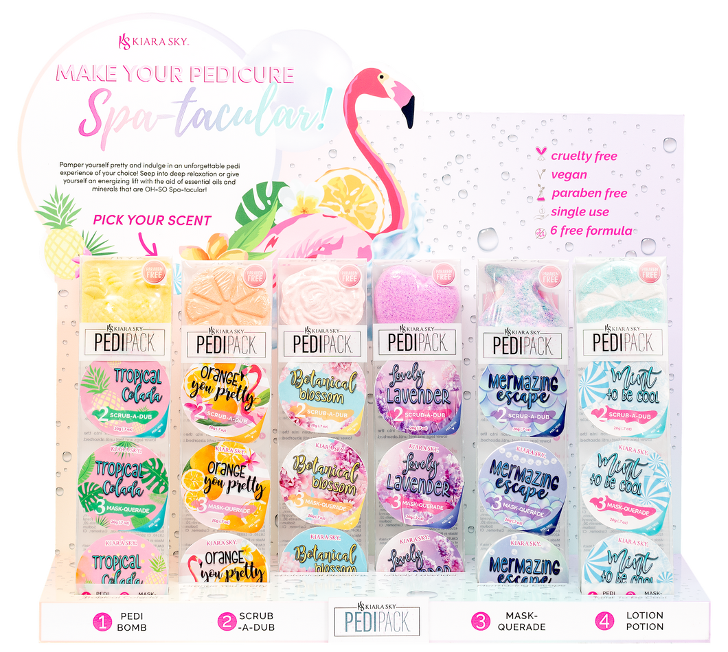 Kiara Sky Pedipack Collection 6 Scent-Beauty Zone Nail Supply