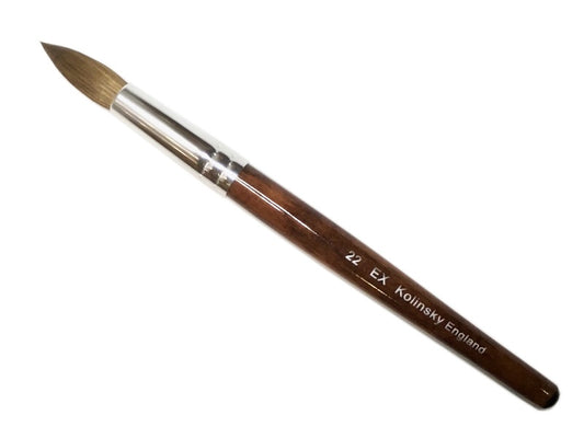 Ex acrylic nail brush kolinsky size 22-Beauty Zone Nail Supply