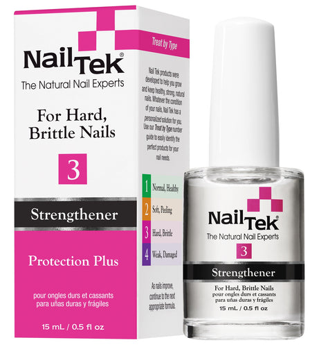Nail Tek Iii: Protection Plus 3 0.5 Oz #55809-Beauty Zone Nail Supply