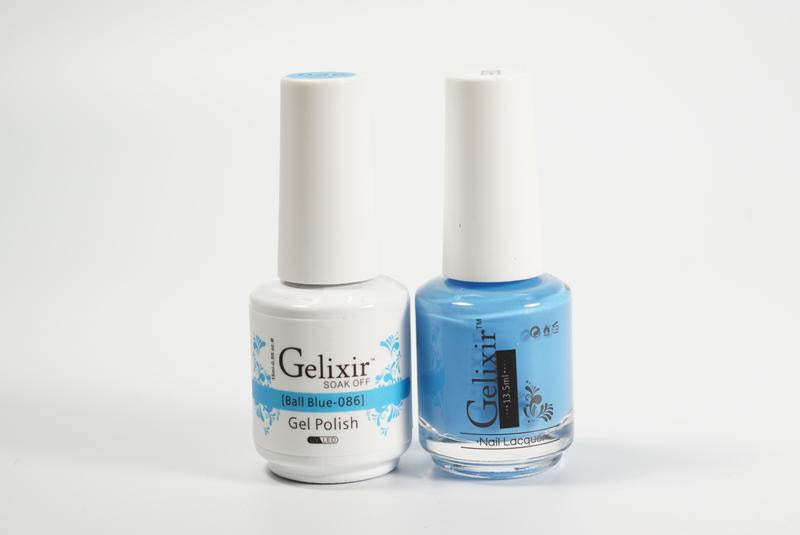 Gelixir Duo Gel & Lacquer Ball Blue 1 PK #086-Beauty Zone Nail Supply