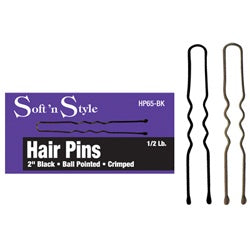 Soft n Style 2" Hair Pin Black HP65-BK