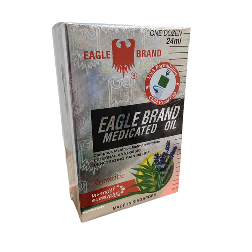 Eagle Brand Medicated Lavender Oil Dầu gió Trang con ó 24 mL (one Dozen)