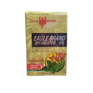 Eagle Brand Medicated Peppermint Oil Dầu gió Vang con ó 24 mL