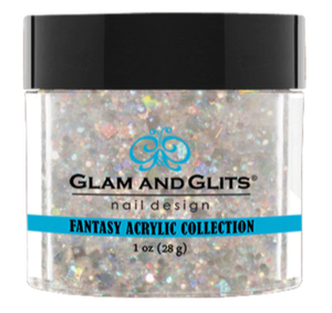 Glam & Glits Fantasy Acrylic (Glitter) 1 oz Platinum Pearl- FAC543-Beauty Zone Nail Supply