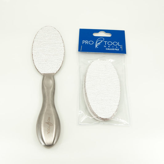 Pro tool Callus file Reusable handle Stainless-Beauty Zone Nail Supply