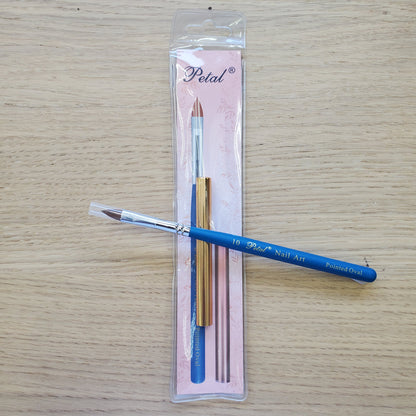 #10 Petal Nail Art Brush Pointed Oval With Cap-Beauty Zone Nail Supply