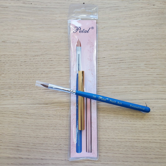 #10 Petal Nail Art Brush Pointed Oval With Cap-Beauty Zone Nail Supply