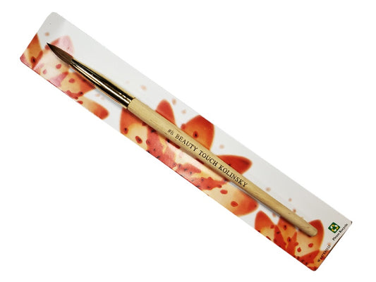 Beauty Touch kolinsky nail acrylic brush size 8 - BeautyzoneNailSupply