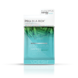 Voesh Pedi in A Box 4 Step Eucalyptus Energy Boost Box 50 set-Beauty Zone Nail Supply