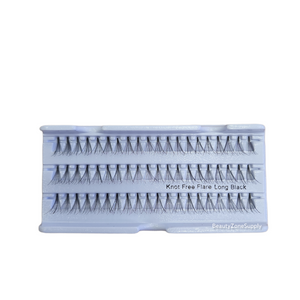 Eyelash Extension Naturals Knot Free Flare Long box 100 pack