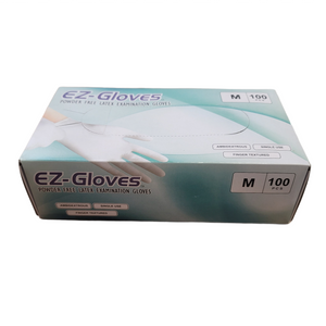 EZ Gloves Powder free Latex Examination Gloves Case 10 box
