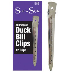3-1/2" DUCK BILL CLIPS 12 PCS-Beauty Zone Nail Supply
