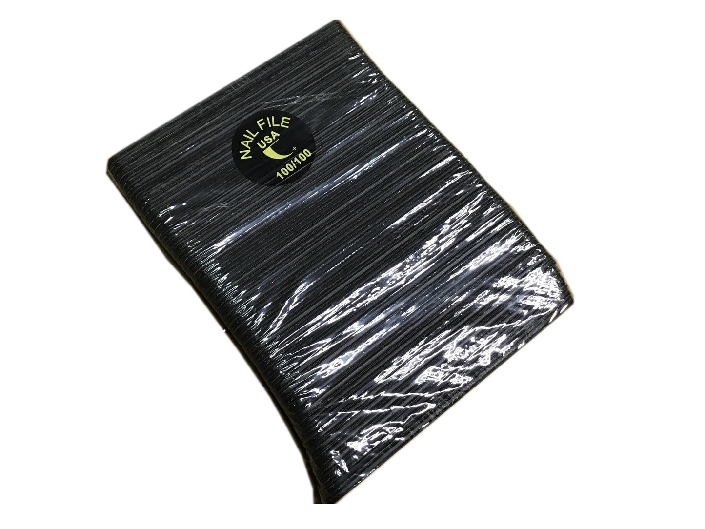 REG 100/100 BLACK/B FILE Pack #F155P-Beauty Zone Nail Supply