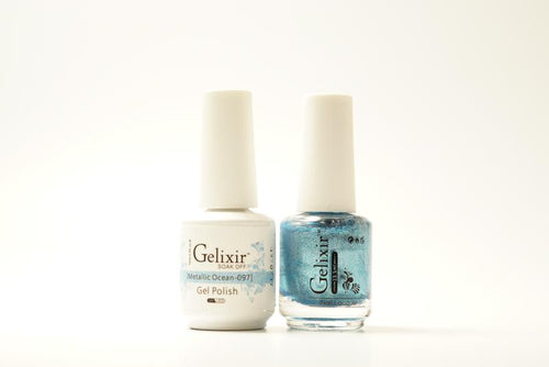 Gelixir Duo Gel & Lacquer Metallic Ocean 1 PK #097-Beauty Zone Nail Supply