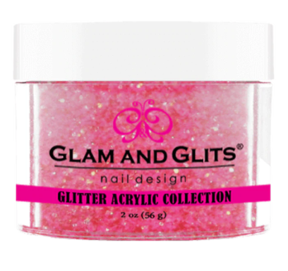 Glam & Glits Glitter Acrylic Powder (Glitter) 2 oz Baby Pink - GAC26-Beauty Zone Nail Supply