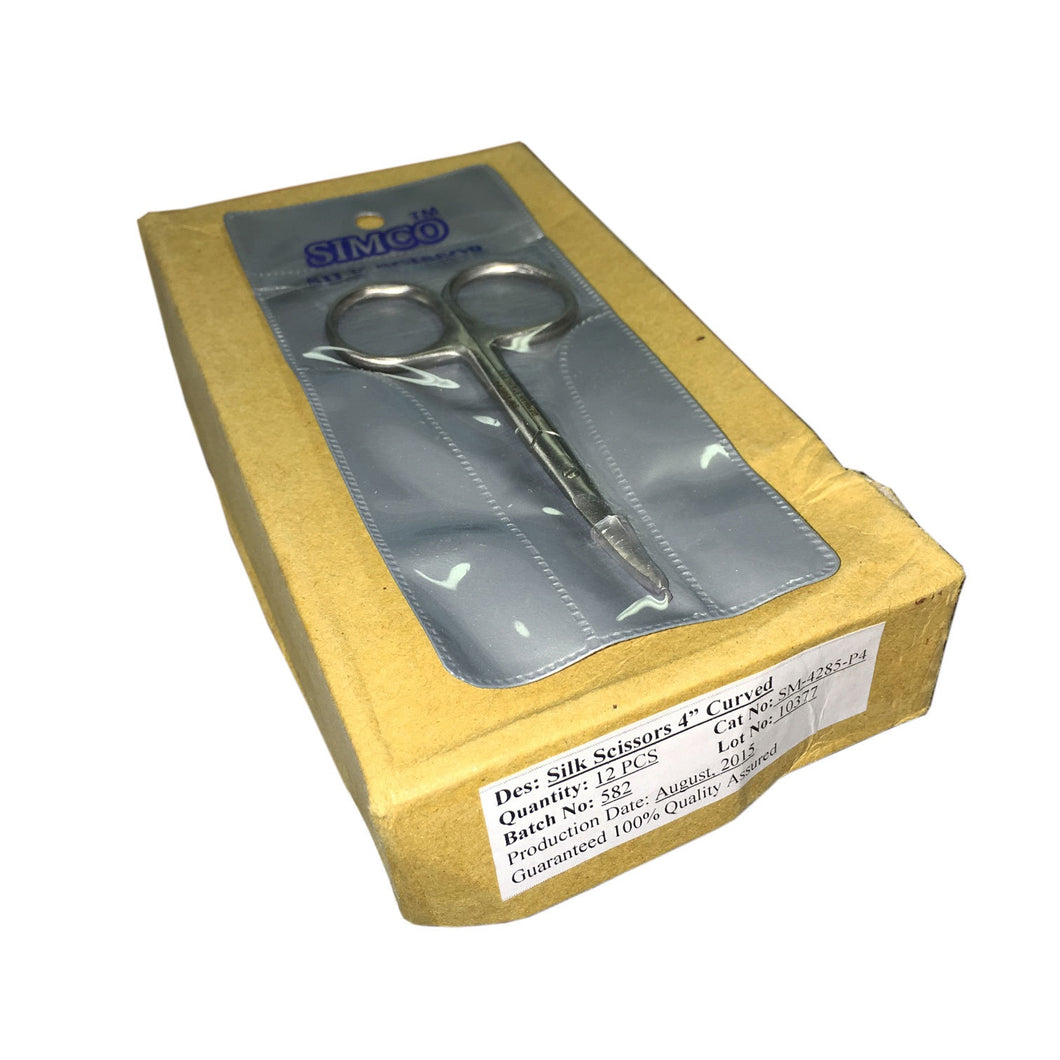 Silk Scissor 4 Curved #sm-4285-p4-Beauty Zone Nail Supply