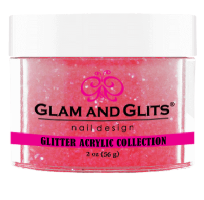 Glam & Glits Glitter Acrylic Powder (Glitter) 2 oz Electric Magenta - GAC37-Beauty Zone Nail Supply