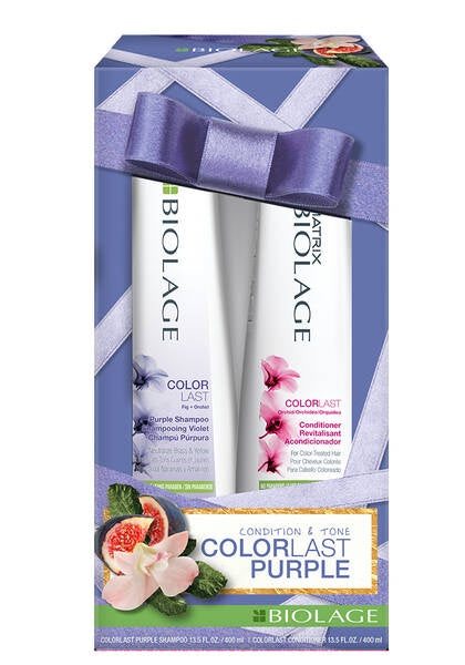 Jeg har erkendt det forpligtelse bagværk Biolage ColorLast Purple Shampoo and Conditioner Holiday Kit – Beauty Zone  Nail Supply