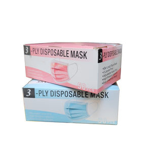 3 PLY Disposable Face Mask Ear Loop-Beauty Zone Nail Supply
