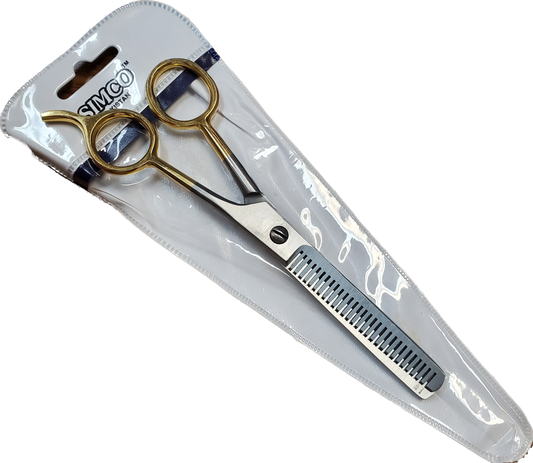 Simco Scissors Single Thinning 6.5 Gold handle-Beauty Zone Nail Supply