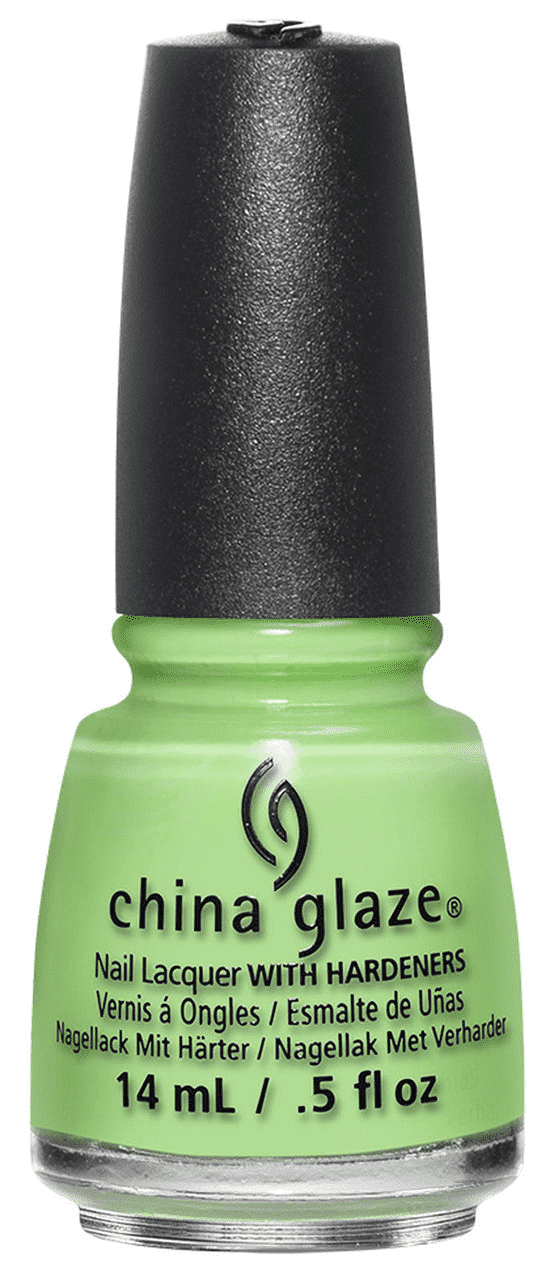 China Glaze Lacquer Lime After Lime (Neon Light Lime Creme) 0.5 oz #83548