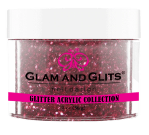Glam & Glits Glitter Acrylic Powder (Glitter) 2 oz Fuchsia - GAC13-Beauty Zone Nail Supply