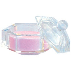 DELUXE HEXAGON GLASS JAR-Beauty Zone Nail Supply