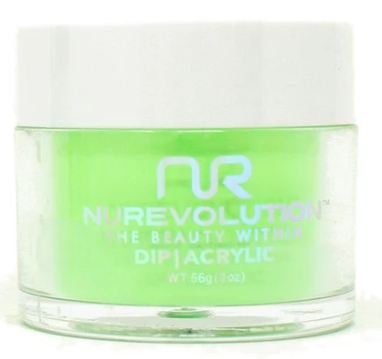 Nurevolution Dip Powder #101 Kiwi Splash 2oz-Beauty Zone Nail Supply