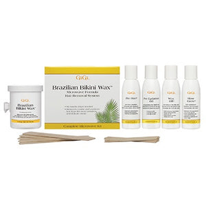 Gigi Wax Brazilian Bikini Wax Microwave Formula Kit #0911-Beauty Zone Nail Supply