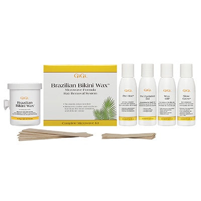 Gigi Wax Brazilian Bikini Wax Microwave Formula Kit #0911-Beauty Zone Nail Supply