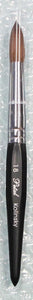 Petal kolinsky acrylic nail brush black angle size 18 - BeautyzoneNailSupply