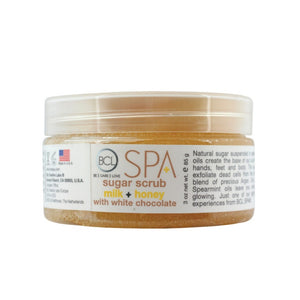 BCL SPA Sugar Scrub Milk + Honey with White Chocolate 3oz-Beauty Zone Nail Supply