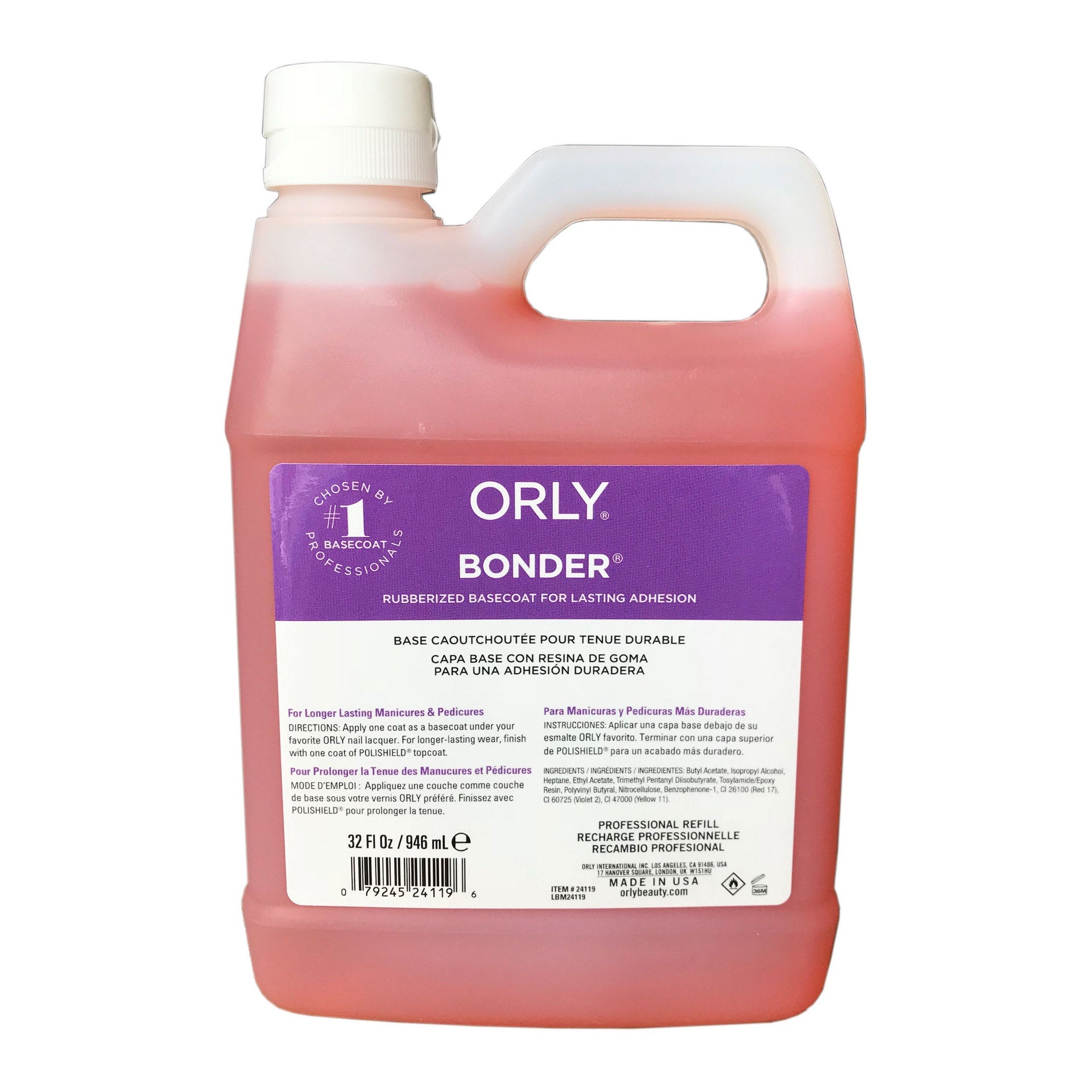 Orly bonder base coat 32 oz #24119-Beauty Zone Nail Supply