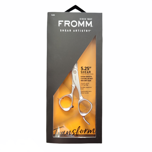 Fromm Hair Cutting Scissors F1009 Transform 5.25 Shear Silver