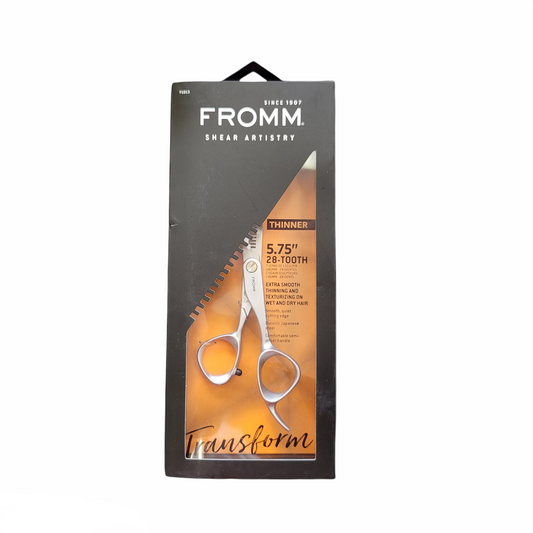 Fromm Hair Cutting Scissors F1013 Transform 5.75" Tooth Thinner Silver