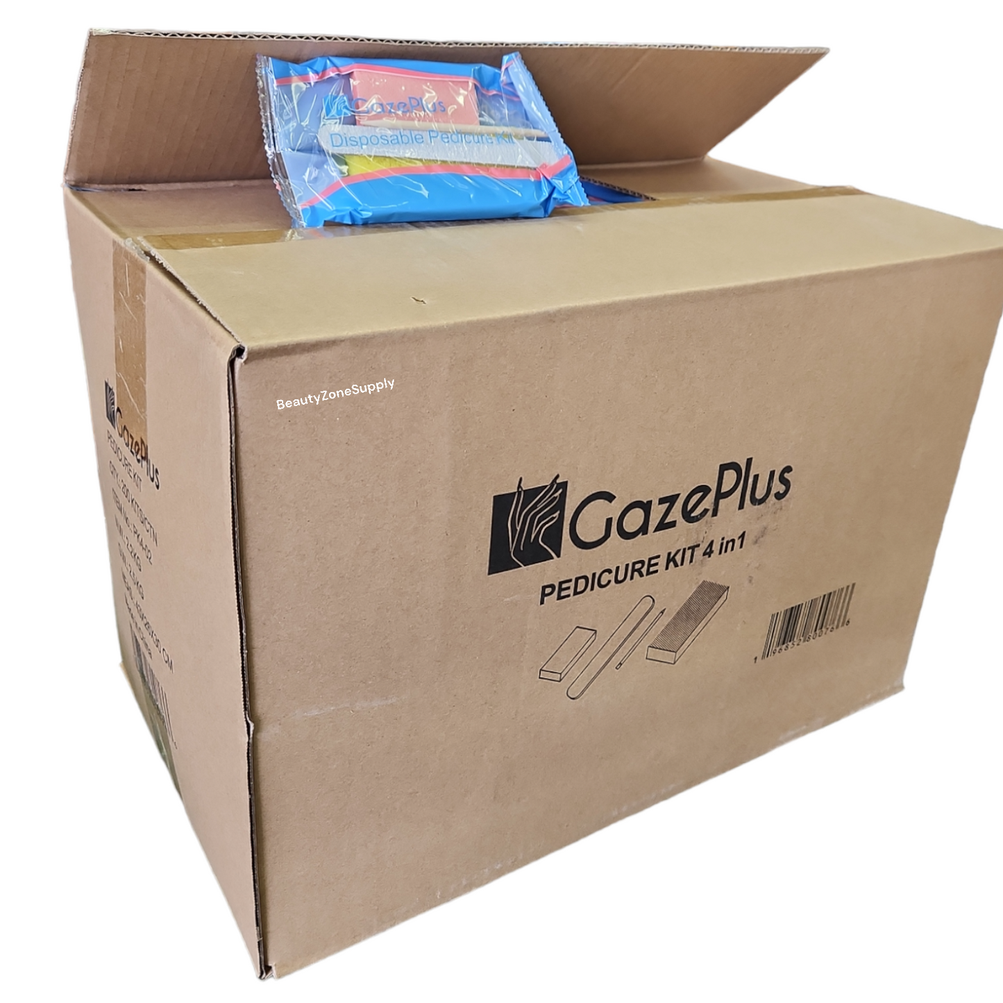 Gazeplus Pedicure Yellow Kit 4 (Pumice-Buffer-File-Pusher)#GPK2