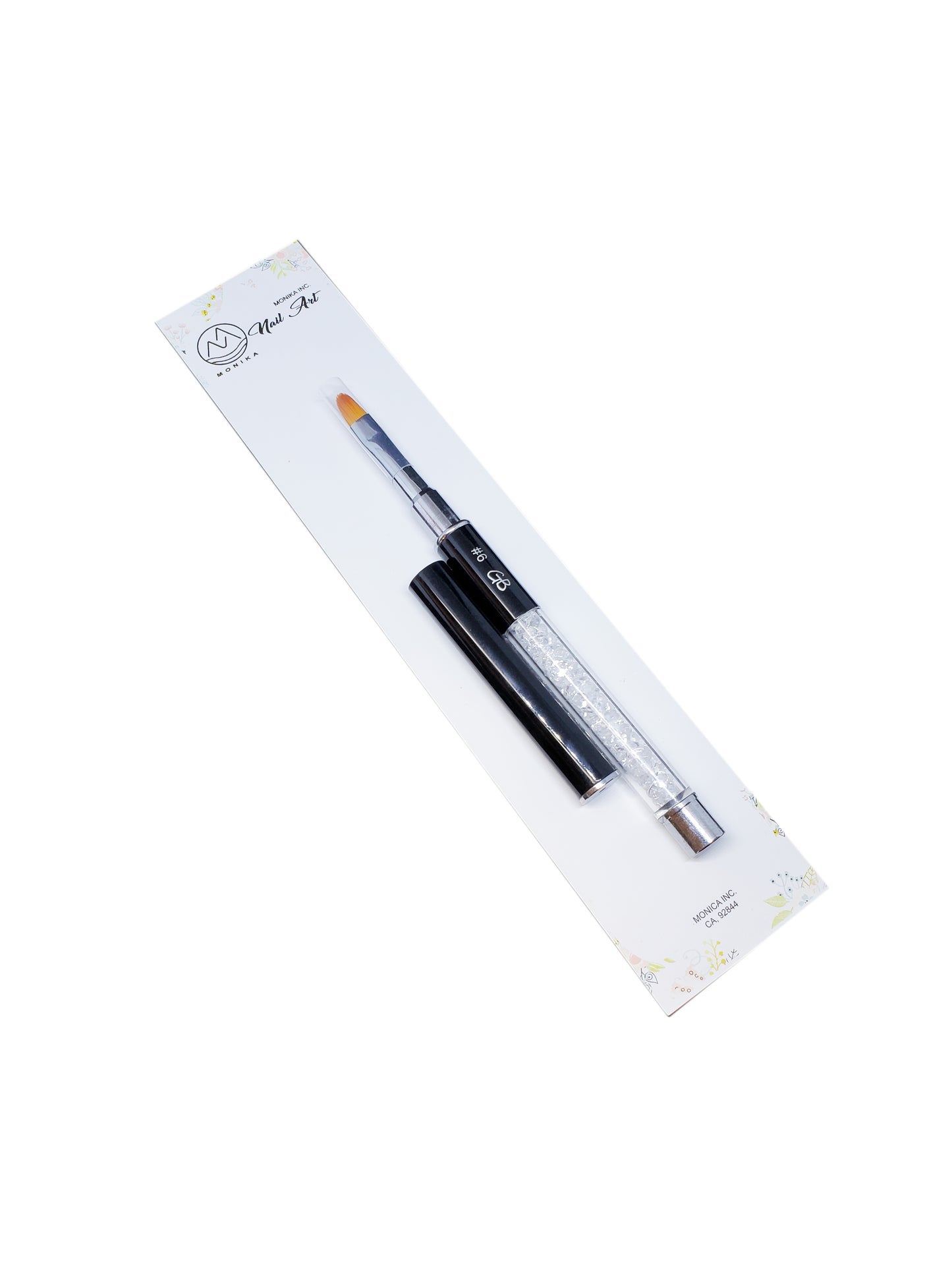 GB Rhinestones gel brush with cap-Beauty Zone Nail Supply
